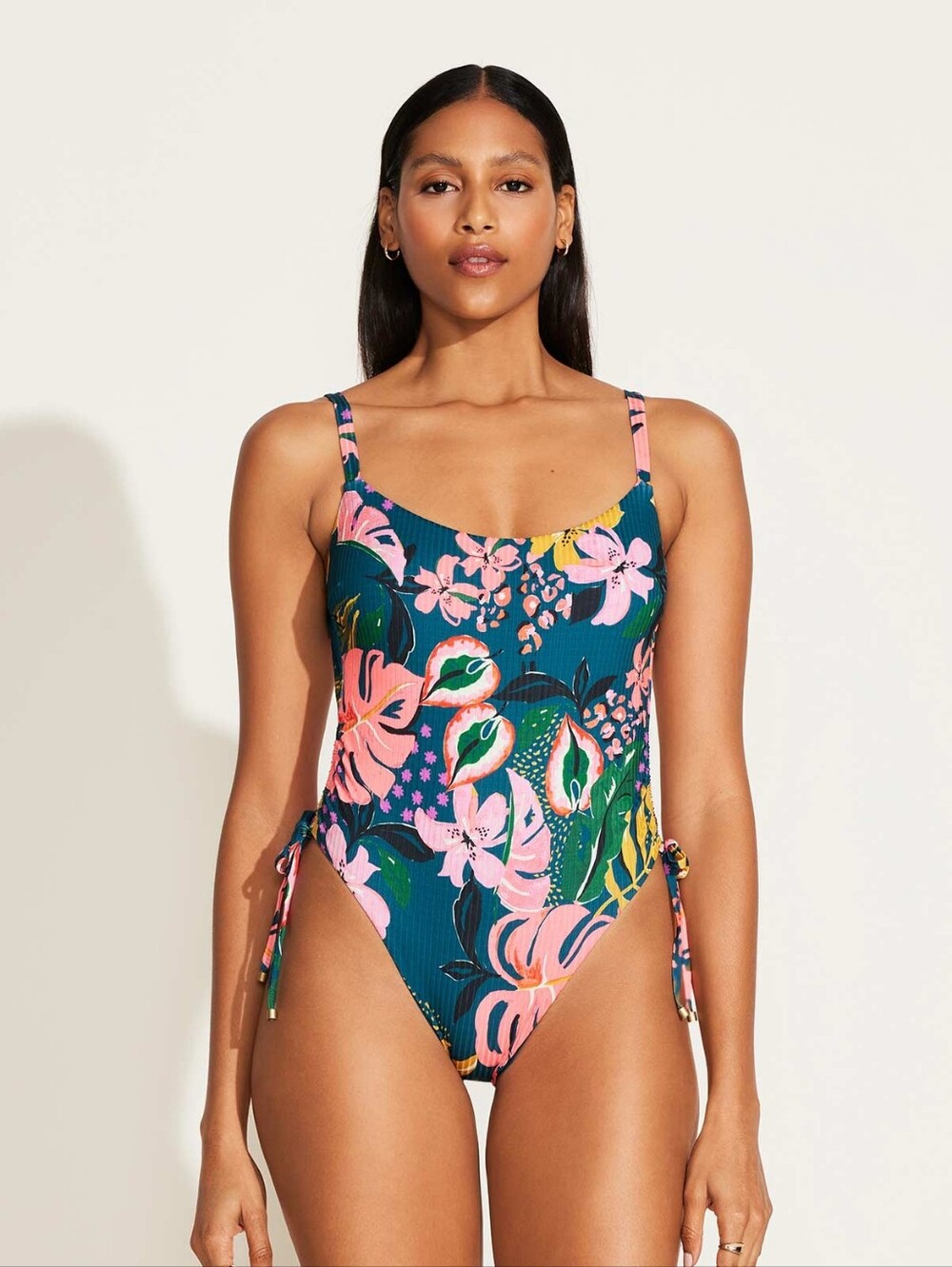 Vitamin A Gemma One Piece - Painted Jungle EcoRib